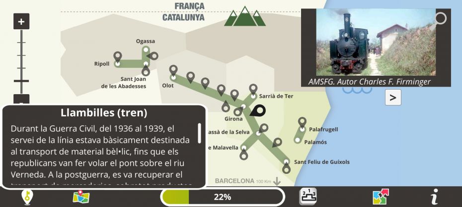 Disponible una nova aplicació mòbil sobre els nous Secrets de les Vies Verdes de Girona