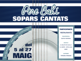 “Sopars Cantats de Pere Bahí” a Palafrugell