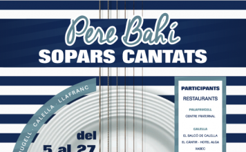 “Sopars Cantats de Pere Bahí” a Palafrugell