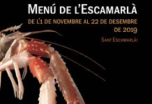 Menú de l'Escamarlà 2019