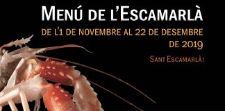 Menú de l'Escamarlà 2019