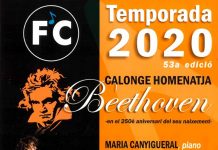Els Festivals de Calonge inicien la temporada amb un concert d'homenatge a Beethoven