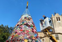 Encesa de llums de Nadal al nucli antic de Calonge