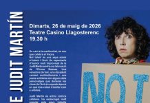 Judit Martín tancarà la programació de la Festa Major de Llagostera “Not Talent” Judit Martín