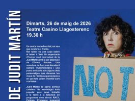 Judit Martín tancarà la programació de la Festa Major de Llagostera “Not Talent” Judit Martín