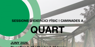 Caminades i marxa nòrdica a Quart divendres 5 de juny