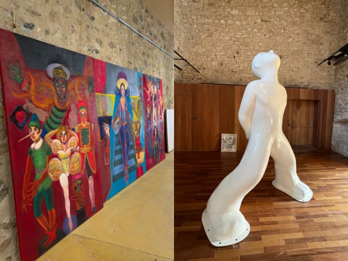 El castell de Calonge inaugura la temporada d'exposicions d'art amb una mostra doble de Francesc Artigau i Robert Llimós