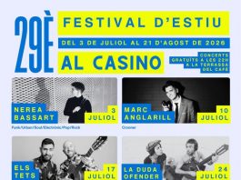 Gerard Solano i Toni Molina actuen al Festival d’Estiu del Casino Llagosterenc festival casino musical estiu llagostera