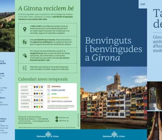 Girona edita un nou fulletó per informar els visitants sobre mobilitat i recollida de residus al Barri Vell