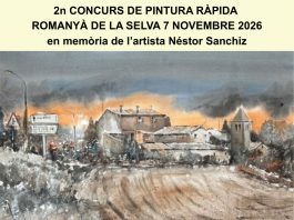 Romanyà de la Selva celebrarà el segon Concurs de Pintura Ràpida en homenatge a Néstor Sanchiz 2n Concurs de pintura ràpida romanyà