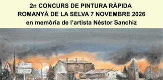 Romanyà de la Selva celebrarà el segon Concurs de Pintura Ràpida en homenatge a Néstor Sanchiz 2n Concurs de pintura ràpida romanyà